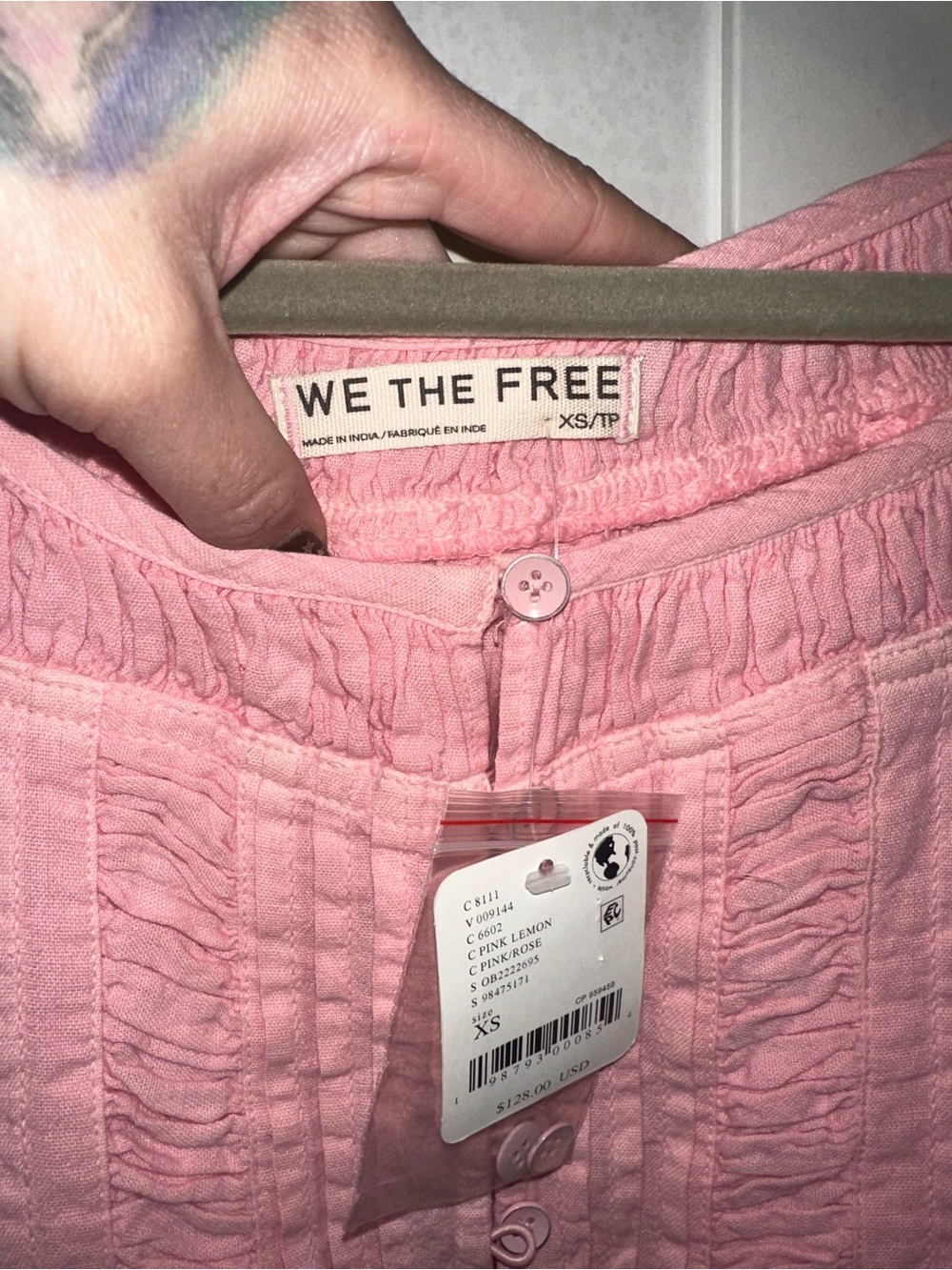 NWT FREE PEOPLE Fayre Midi Top- Pink Lemon 
$128 MSRP - Picture 8 of 13